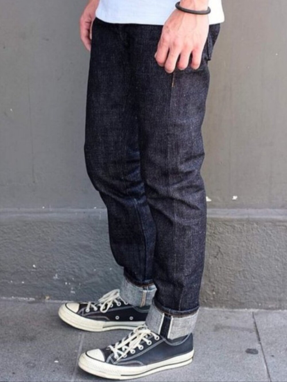 Naked & Famous Okayama Spirit 5 Indigo Black Selvedge Denim Super Guy Size 32